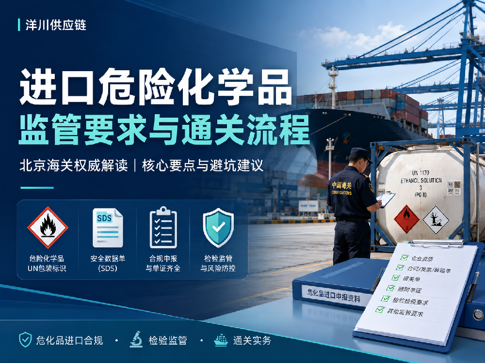 进口危险化学品监管要求与通关流程：SDS、标签、包装及申报注意事项