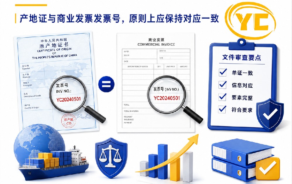 产地证和商业发票的发票号不一致，会影响清关吗？
