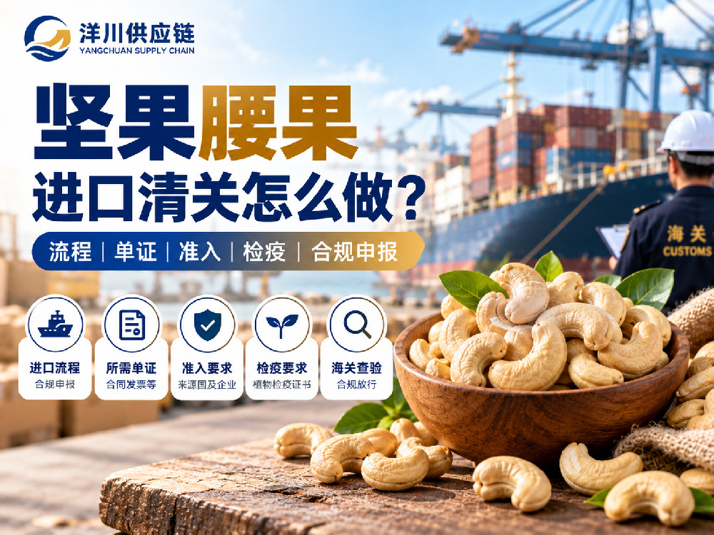 腰果进口清关怎么做?坚果类食品进口合规全流程-洋川供应链